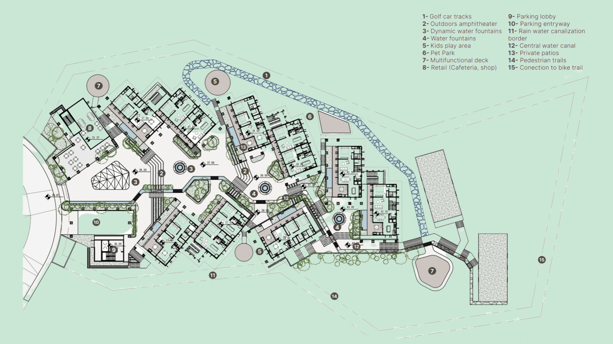 Map Los Jardines